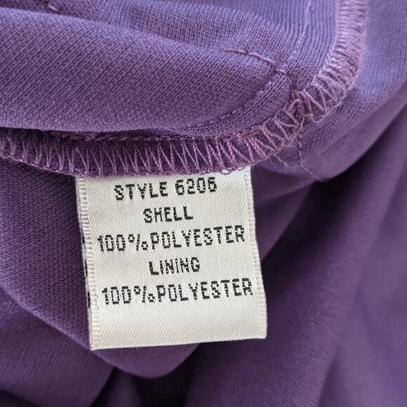 Patra Chiffon Tiered Dress Purple Violet Evening Wedding Party Rhinestones - Picture 9 of 12